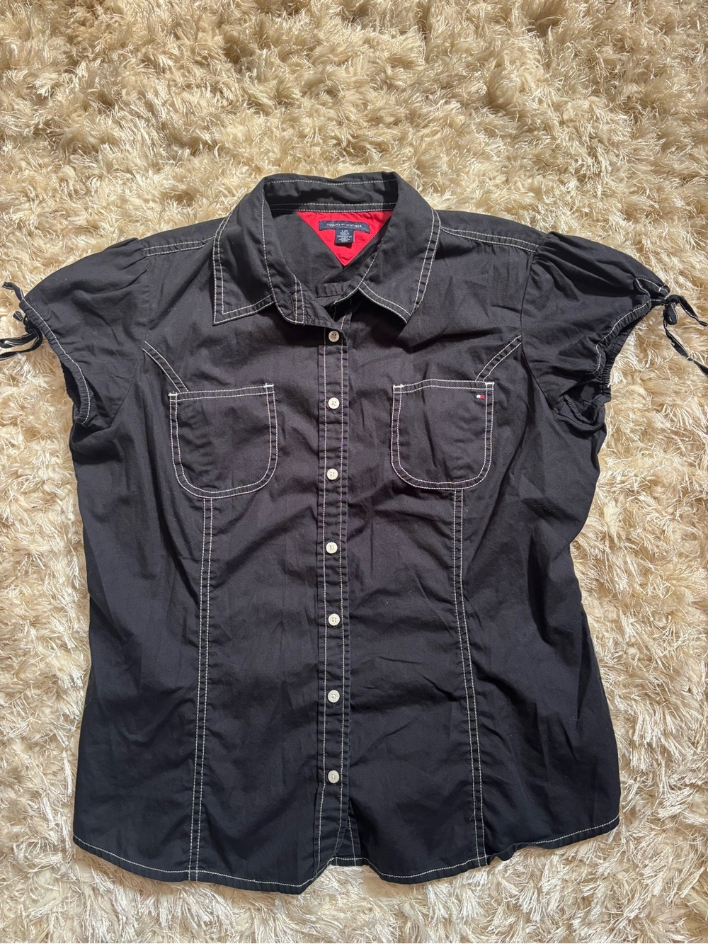 Black Tommy Blouse - Picture 3 of 5
